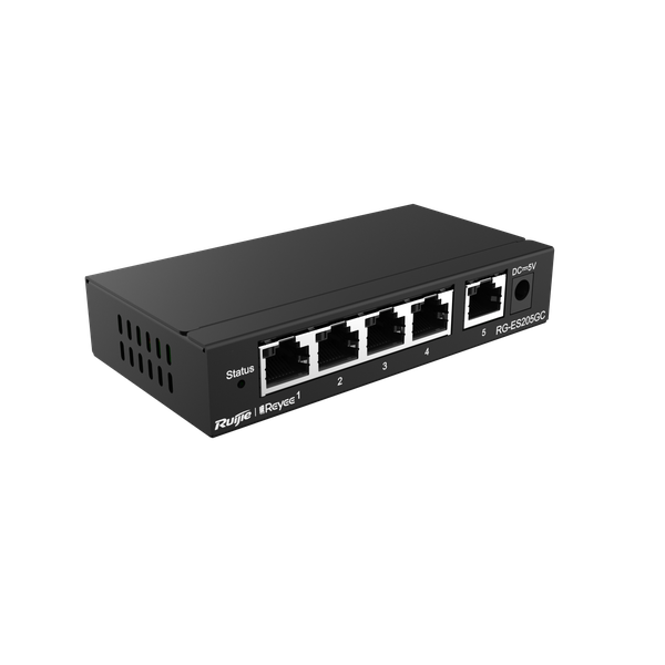 Switch chia mạng Ruijie RG-ES205GC (5 cổng Gigabit)