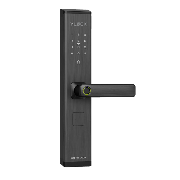 Khóa cửa điện tử YLOCK YL-8882-B (Vân tay, Thẻ từ, Mật mã, Khóa cơ)