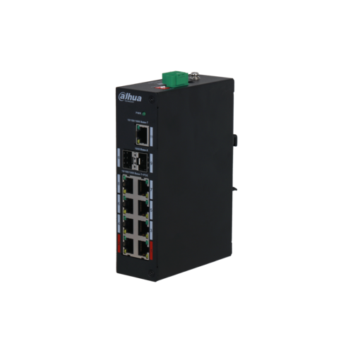 Switch PoE DAHUA DH-PFS3211-8GT-120 (8 PoE Gigabit, 1 uplink Gigabit, 2 SFP, 120W)