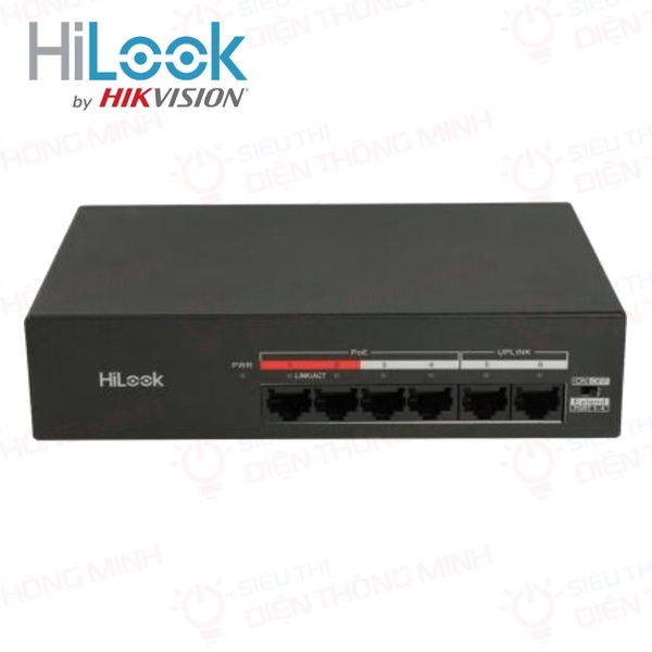 Switch PoE Hilook Hikvision DS-3E0106MP-35 (4 PoE, 2 uplink, 35W)