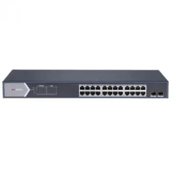 Switch PoE Hikvision DS-3E0520HP-E (16 PoE Gigabit, 2 uplink Gigabit, 2 SFP, 225W)