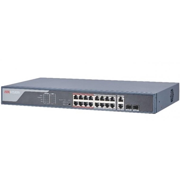 Switch PoE Hikvision DS-3E0526P-E (24 PoE Gigabit, 1 uplink Gigabit, 1 SFP, 370W)