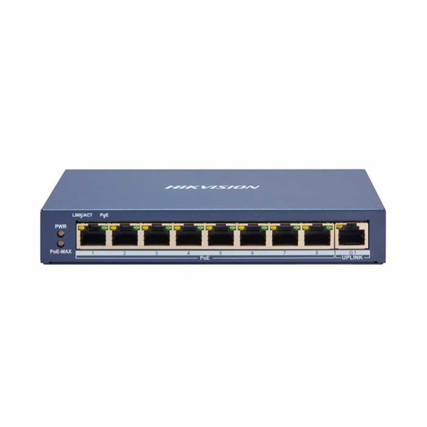 Switch PoE Hikvision DS-3E1309P-EI (8 PoE, 1 uplink, 110W)