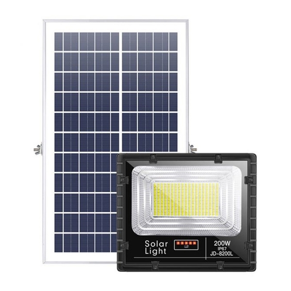 Đèn năng lượng mặt trời JD-8200L (công suất 200W, hiệu JINDIAN)