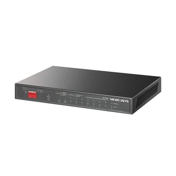 Switch PoE Mercusys MS110GMP (8 PoE Gigabit, 2 Uplink Gigabit, 111W)