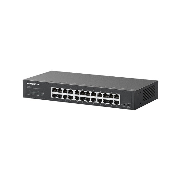 Switch chia mạng Mercusys MS124GS (24 cổng Gigabit, vỏ sắt)