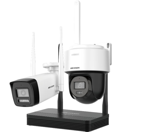 Bộ KIT camera Hikvision Wifi NKS424W03H (1 box NVS + 1 cam thân 4MP + 1 cam quay quét 4MP)