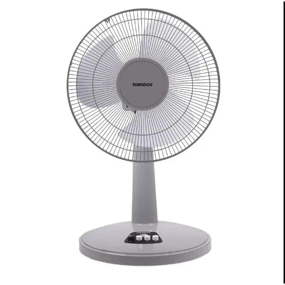 Quạt bàn Nanoco NTF1209G (màu xám, 30W, bạc đạn)