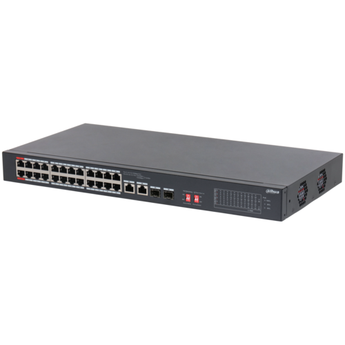 Switch PoE DAHUA DH-S3226-24ET-375 (24 PoE, 2 uplink Gigabit hoặc 2 SFP, 375W)