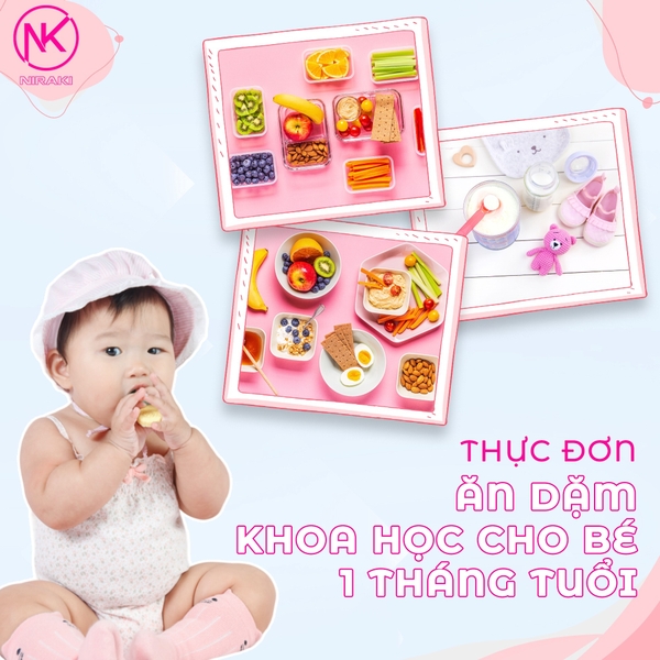 THỰC ĐƠN ĂN DẶM KHOA HỌC CHO BÉ 1 TUỔI