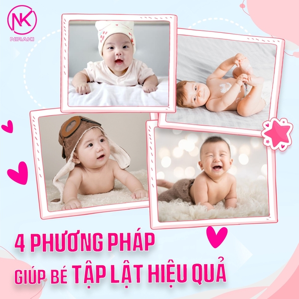 PHƯƠNG PHÁP GIÚP BÉ TẬP LẬT HIỆU QUẢ