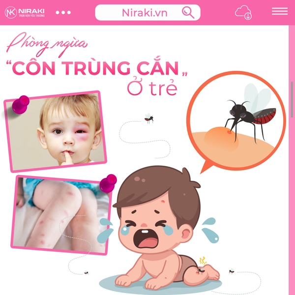 PHÒNG NGỪA CÔN TRÙNG CẮN CHO TRẺ