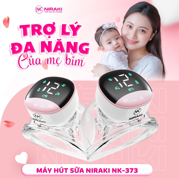 Review máy hút sữa Niraki NK373 không dây hot nhất năm 2024