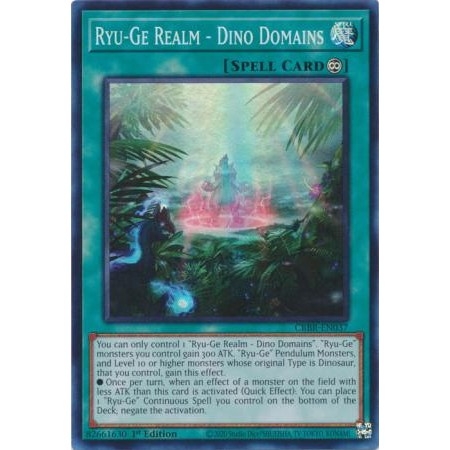 [ Bài Yugioh Chính Hãng ] Ryu-Ge Realm - Dino Domains - CRBR-EN037 ...