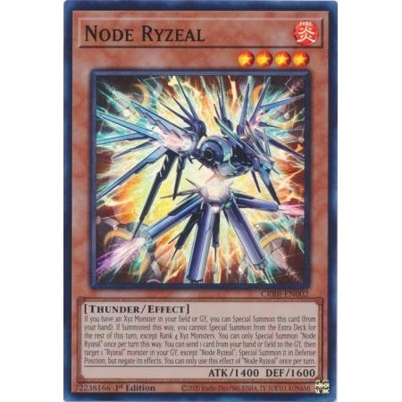 [ Bài Yugioh Chính Hãng ] Node Ryzeal - CRBR-EN002 - 1st Edition
