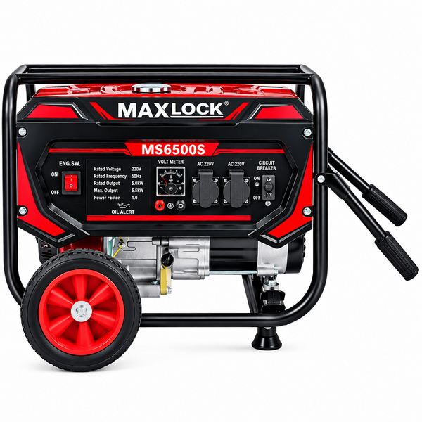 Máy Phát Điện 5KW Chạy Xăng Maxlock MS6500S