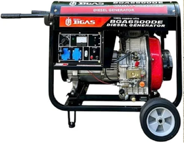 Máy Phát Điện Chạy Dầu 5KW Bgas BGA6500DE1