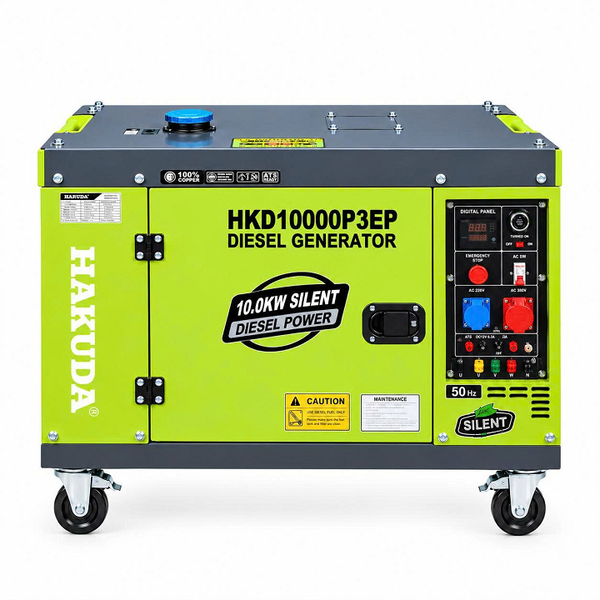 Máy Phát Điện Chạy Dầu Hakuda 10KW HKD10000P3EP 3 Pha