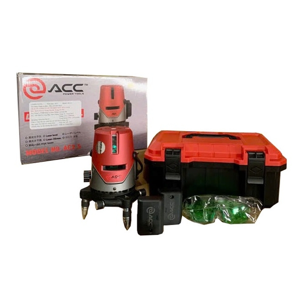 Máy Đo Laser 5 Tia Xanh Bóng Led ACC AC3.5