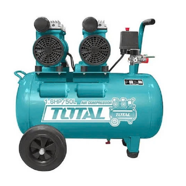 Máy Nén Khí Không Dầu Total 2x600W 50L TCS2150502T
