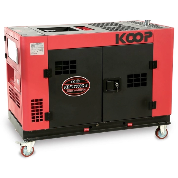 Máy Phát Điện Chạy Dầu 12KVA Koop KDF12000Q 3 Pha