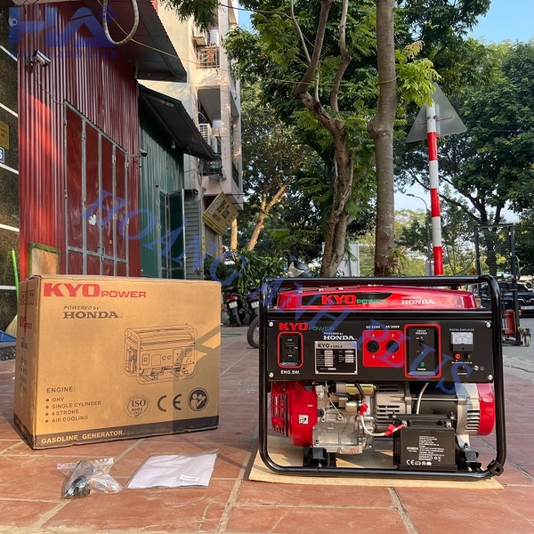 Máy Phát Điện Chạy Xăng Honda Kyo Power 5Kw THG6500EXS Đề