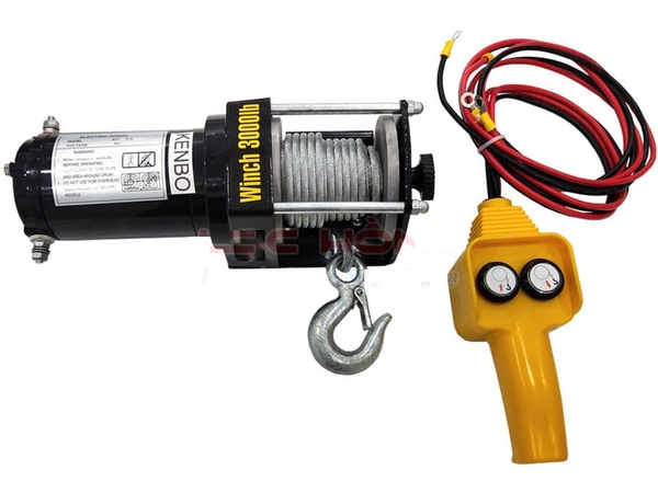 Tời Điện Kéo Xe Kenbo ATV 3000LBS-12V Không Có Tay Điều Khiển