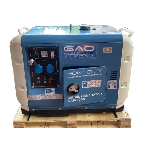 Máy Phát Điện Chạy Dầu 7Kw GAO GA9700SN Siêu Cách Âm