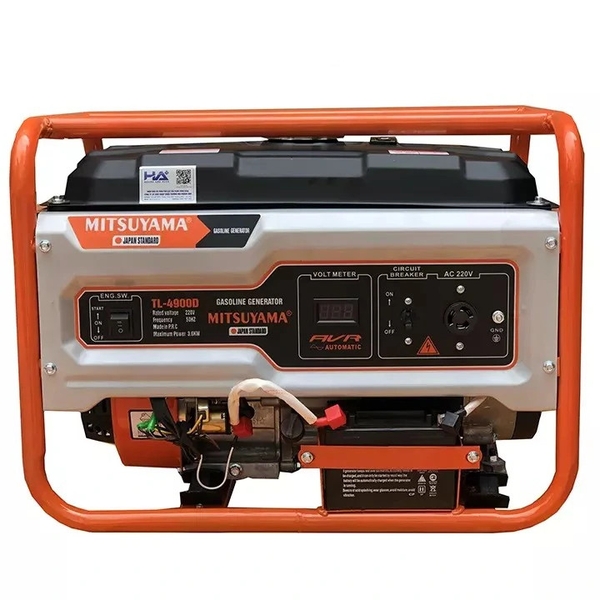 Máy Phát Điện Chạy Xăng Mitsuyama 3Kw TL-4900D Đề