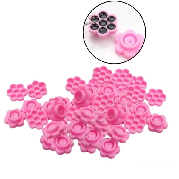 Nút đựng keo nối mi hoa đào ( đựng được mực phun xăm)