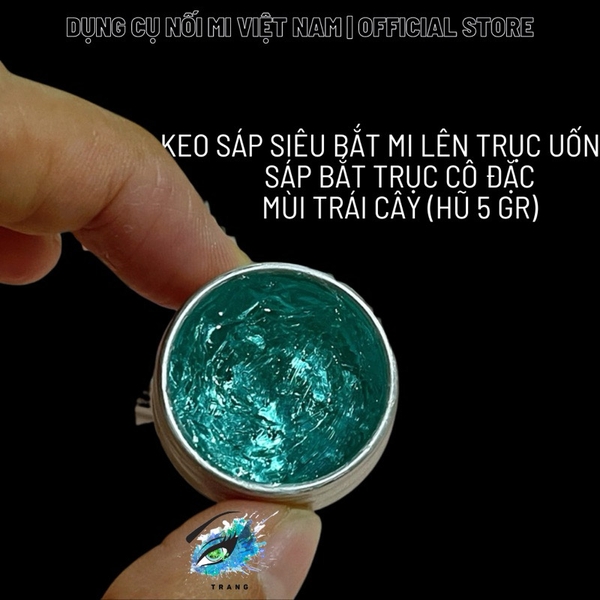 Keo Sáp siêu bắt mi lên trục uốn ( glue Balm ), gel sáp bắt trục cô đặc mùi trái cây 5gram