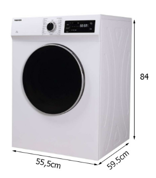 Máy sấy quần áo Toshiba 7kg TD-H80SEV(WK)  Mới 100%