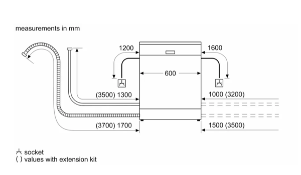Máy rửa chén độc lập Bosch SMS4IKC62T  Series 4 Châu Âu