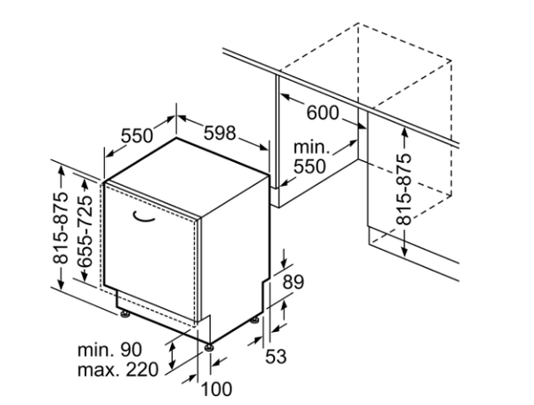 Máy Rửa Bát Âm Toàn Phần – 60CM HMH.SMV6ZCX42E Series 6 Hàng Châu Âu Chính Hãng