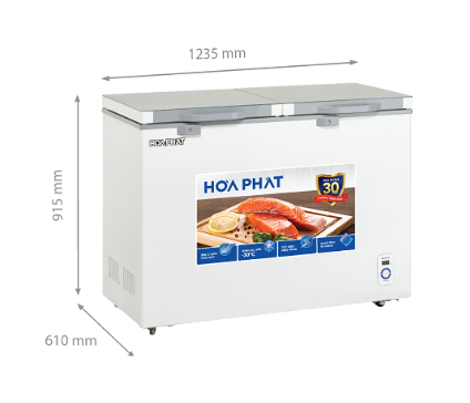 Tủ đông Hòa Phát 2 ngăn 245 lít HPF BD6245 Chính Hãng Mới 100% Giá Rẻ Nhất