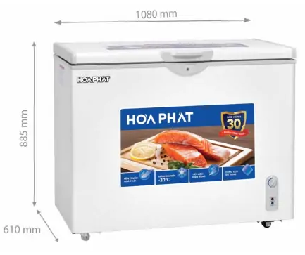 Tủ đông Hòa Phát 1 ngăn 252 lít HPF AD6252 Chính Hãng Mới 100% Giá Rẻ Nhất Miền Bắc
