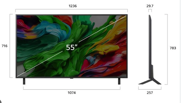 Smart Tivi QNED evo LG AI 4K 55 inch 55QNED86ASA Mẫu 2025 Mới 100% Giá Rẻ Nguyên Seal