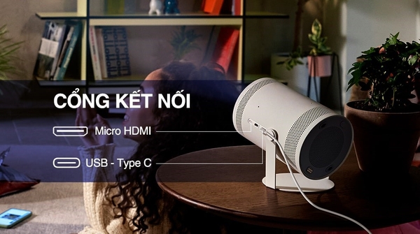 Máy Chiếu Smart Tivi  Samsung SP-LSP3 100 inch Bỏ Túi Samsung The Freestyle