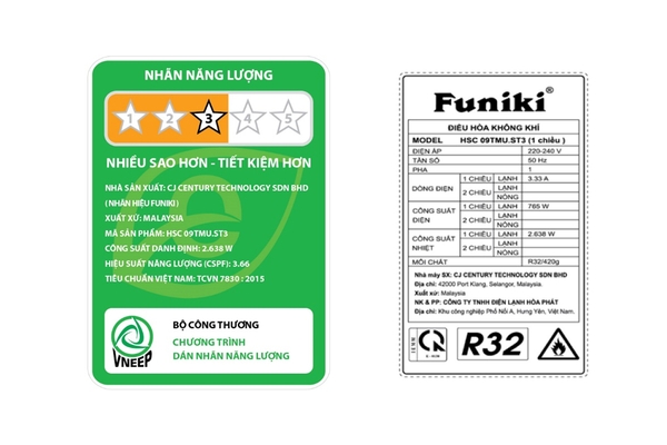 Điều hòa Funiki 1 HP HSC09TMU.ST3 9000BTU mới 100%