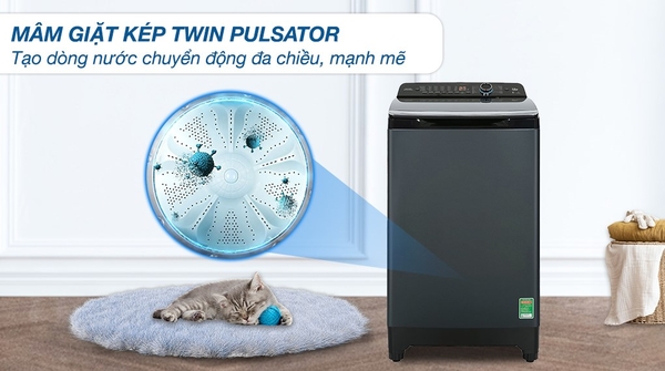 Máy giặt Aqua AQW-FR120HT BK 12 kg