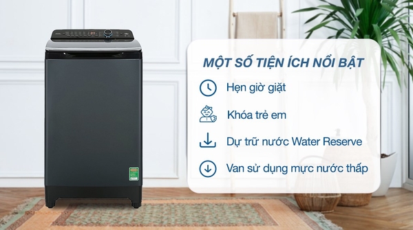 Máy giặt Aqua AQW-FR120HT BK 12 kg