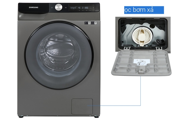 Máy giặt sấy Samsung WD11T734DBX/SV  AI Inverter 11kg-Sấy 7kg