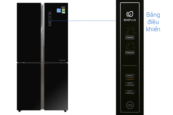 Tủ lạnh Aqua Inverter 456 lít AQR-IG525AM GB