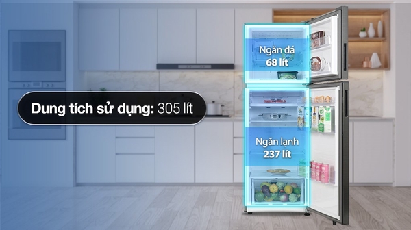 Tủ lạnh Samsung RT31CG5424B1SV Inverter 305 lít