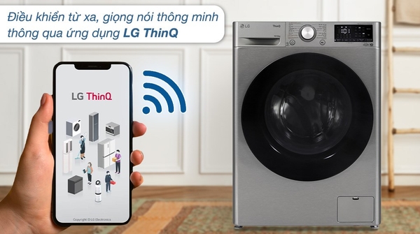 Máy giặt sấy LG FV1410D4P  AI DD Inverter giặt 10 kg - sấy 6 kg