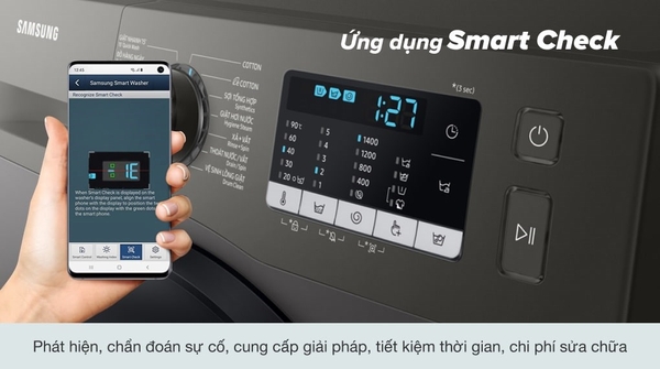 Máy giặt Samsung Inverter 9.5kg WW95TA046AX/SV Chính Hãng