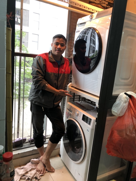 KỆ MÁY GIẶT MÁY SẤY THÔNG MINH 2 TẦNG  MỚI 100% CHẮC CHẮN RẺ NHẤT