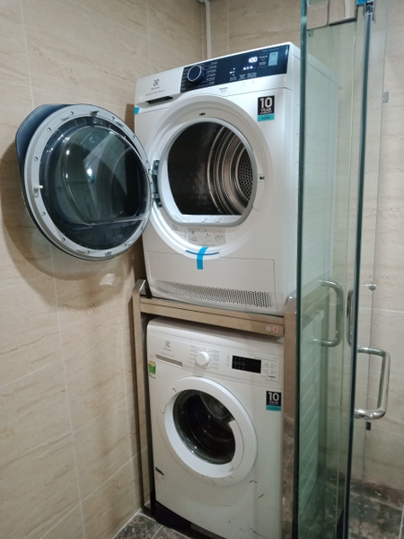 Giá Kệ máy giặt máy, máy sấy 2 tầng chất liệu inox  RẺ NHẤT THỊ TRƯỜNG