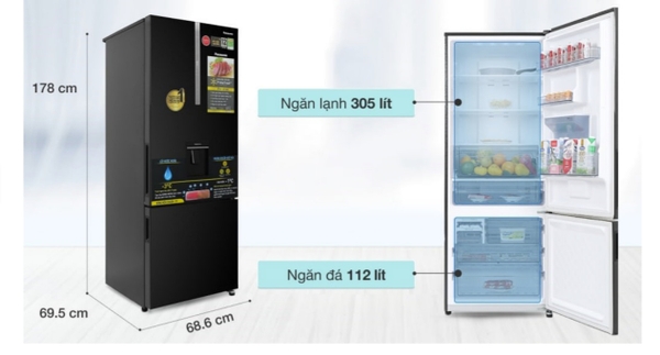 Tủ Lạnh Panasonic Inverter 420 Lít NR-BX471WGKV Chính Hãng mới 100% BH 2 năm