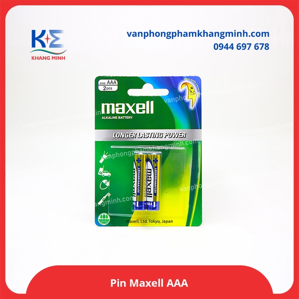 Pin maxcell 3A Vĩ giấy (2 Viên/1 Vĩ)